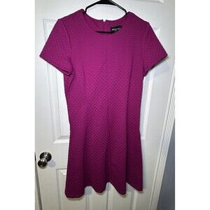 RN Studio Women’s Short Sleeve Fit & Flare Fushcia Dress Size 10 NWOT
